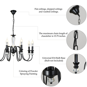 Lámpara de Araña Americana de Lujo para Interiores, Sala de Estar, Comedor, Dormitorio, Villa, Tienda de Ropa - Product Image 3