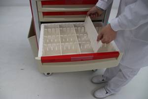 होशे एब्स आपातकालीन ट्रॉली अस्पताल आपातकालीन गाड़ी चिकित्सा उपचार अस्पताल प्लास्टिक दराज चिकित्सा उपचार अस्पताल प्लास्टिक दराज ट्रॉली - Product Image 6