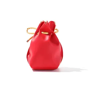 Fourniture cordon sac d'argent portefeuille créatif cadeau fait main femmes pièces sac à main Vintage en cuir sac à monnaie
