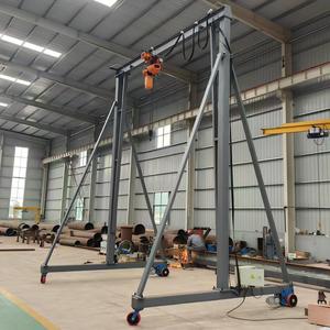 Grue à portique mobile électrique de 10 tonnes avec une portée de 16 m et une hauteur de levage de 5 m |   Chariot de levage à cadre en A avec roues - Product Image 1