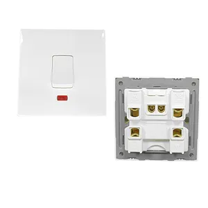 Interruptores Eléctricos y enchufes de pared, 1 Gang, color blanco