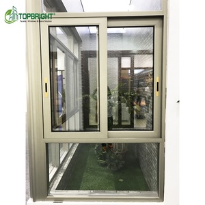 Thiết kế hiện đại muỗi Net trượt nhôm Windows bão tác động doubl men cửa sổ trượt - Product Image 3