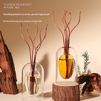 Diffuseur d'ambiance en verre 120 ml avec bâtonnets parfumés, vente en gros directe usine, longue durée, pour maison, chambre, salle de bain, décoration aromatique