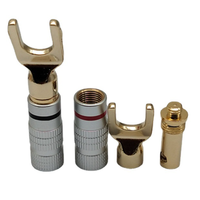 Connecteur audio Y U Spade pour haut-parleur, adaptateur de borne de connexion à vis pour prise banane
