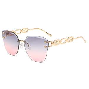 Gafas de sol sin marco, cuadradas, polarizadas, UV380, para conducir, unisex, para adultos, personalizadas, retro, protección solar, moda <span class=keywords><strong>2023</strong></span> - Product Image 3