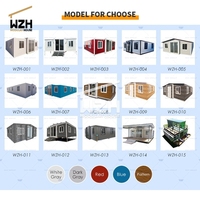 Cabaña reutilizable casas prefabricadas villas casa de acero prefabricada planos de casa de dos dormitorios