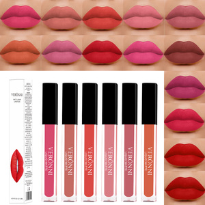 ลิปสติกเนื้อแมทกันน้ำ 14 สี ไม่ติดแก้ว ติดทนนาน ลิปกลอสเนื้อแมทแบบน้ำ - Product Image 1