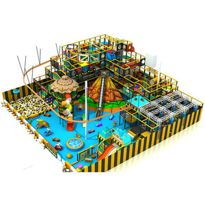 Aire <span class=keywords><strong>de</strong></span> jeux intérieure haut <span class=keywords><strong>de</strong></span> gamme pour enfants, thème coloré et lumineux, jeu Skyrider avec parcours <span class=keywords><strong>ninja</strong></span> à vendre - Product Image 1