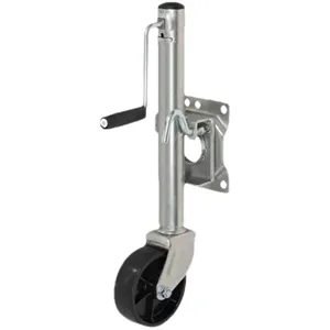 Roue jockey de remorque de 800 lbs 10 pouces avec support pivotant pour le levage de voiture