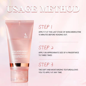 Masque de Nuit Déchirable pour le Visage 75ML de Haute Qualité OEM Marque Blanche, Anti-Rides Hydratant et Nourrissant en Profondeur pour Soin du Visage Femme - Product Image 2