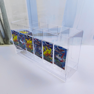 QY Présentoir Moderne en Acrylique pour Cartes, Étagère Horizontale à 6 Compartiments pour Cartes à Collectionner, Rangement de Bureau Pré-assemblé Léger - Product Image 6