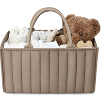 Sac organisateur de couches personnalisé brodé à la main, pochette de rangement pliable pour couches avec nom personnalisé