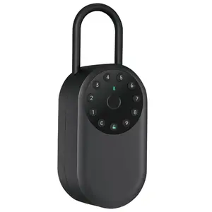 Smart Key Safe Door Lock Box Tuya TTLock Biometric Fingerprint Code Combinatian Digital Keybox Wall Mount