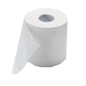 100% Recycle Pulp White Toilet Tissue High Quality Toilet Roll Custom Embossing Toilet Paper