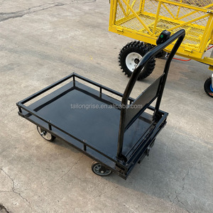 Carro de plataforma de energía eléctrica, carro de energía eléctrica de superficie plana terrestre, buen precio, <span class=keywords><strong>4</strong></span> ruedas, carros eléctricos, carro de servicio pesado - Product Image 2