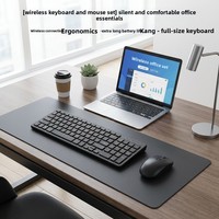 Ordinateur de bureau ultra-fin pleine taille avec clavier et souris sans fil USB 2.4G