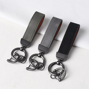 Móc khóa logo xe hơi bằng da lộn PU, móc khóa kim loại tùy chỉnh - Product Image 6