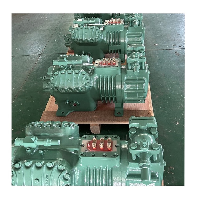 Factory Price 380V Semi-Closed Piston Compressor 25hp 30hp Low Temperature Cylinder Compressor for R410A Automatic Motor Pump