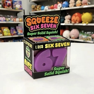 Nouveauté <span class=keywords><strong>Tik</strong></span> <span class=keywords><strong>Tok</strong></span> 67 TPR Squishy Fidget Toys, jouets anti-stress souples, balles à presser pour enfants et adultes, cadeau tendance et original - Product Image 4