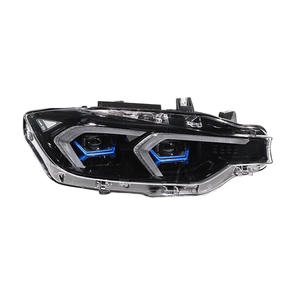 Conjunto de faros delanteros BMW Serie 3 F30 con lentes LED de doble color DRL para actualización 2012-2018 - Product Image 3