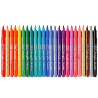 Ensemble de marqueurs à peinture acrylique, 24 couleurs, matériau PP, pointe en coton pour le dessin DIY, la céramique, le bois, le papier, l'artisanat, la création artistique