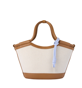 Nuevo Bolso de Mano Tipo Cubo de Moda para Mujer, en Cuero PU, con Cierre Redondo - Product Image 1