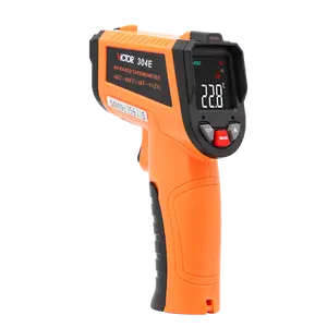 VICTOR 304E sigara İletişim dijital endüstriyel ısı tabancası termometreler aralığı-50- 600 santigrat emisyon 0.1-1.00 ayarlanabilir