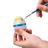 Boule d'œuf en mousse de polystyrène pour la décoration de Noël ou de Pâques, bricolage, artisanat blanc