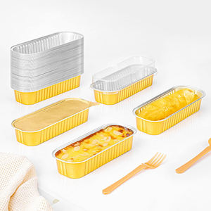 Moules à pâtisserie <span class=keywords><strong>en</strong></span> <span class=keywords><strong>aluminium</strong></span> doré, contenants alimentaires jetables et moules de cuisson pour la cuisine domestique - Product Image 4