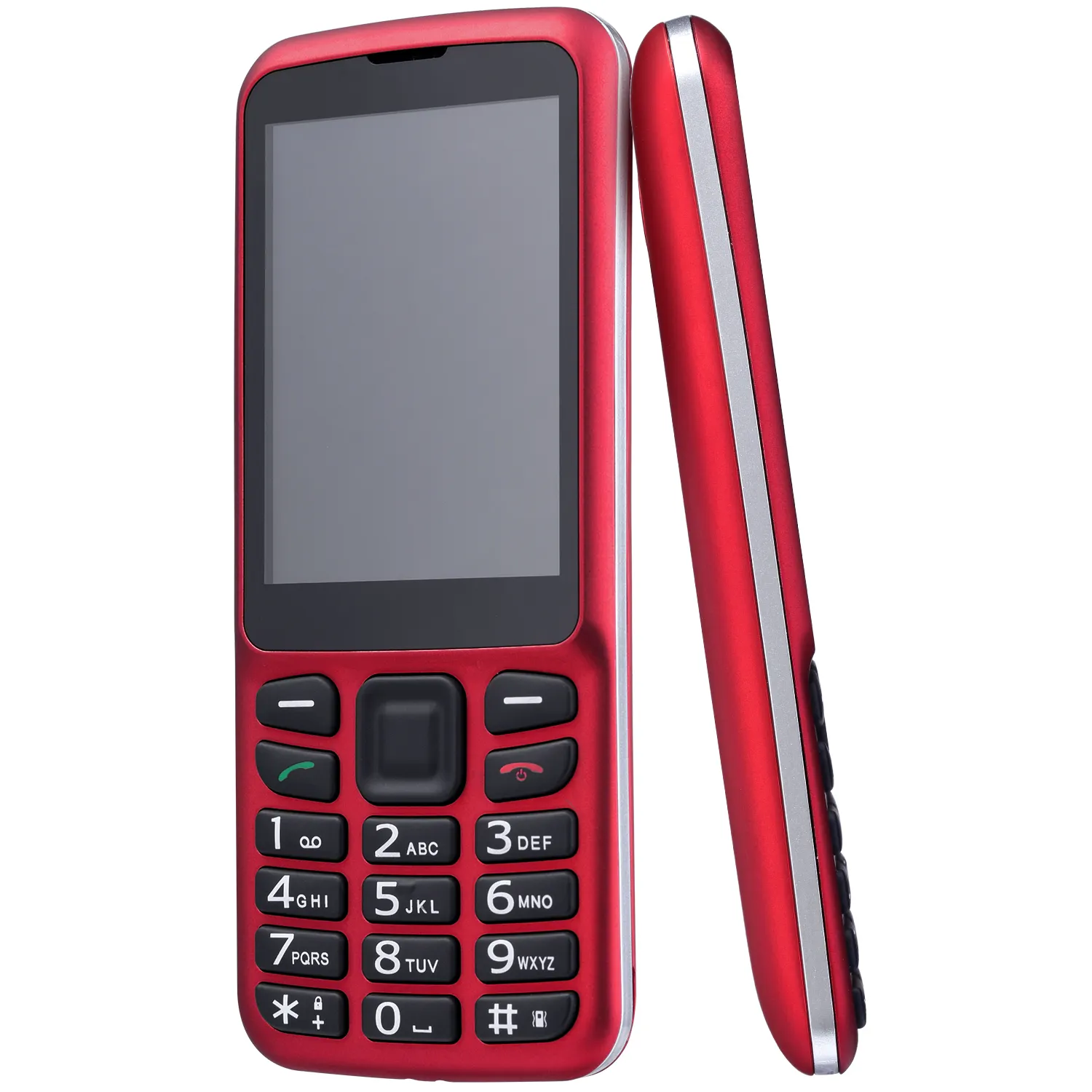 GPS شريط الهاتف الهاتف المحمول الجديد الأحمر ميزة رخيصة الهاتف المحمول D200 نموذج