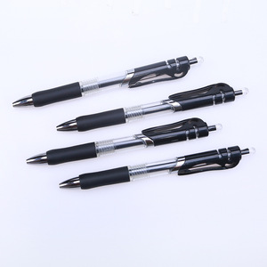 Wholesale Heada Press-Open 0.5mm Black Ink <b>Ballpoint</b> <b>Pens</b> Smooth Soft Rubber Grip Custom Logo Silk Screen Printing Plastic - Product Image 4