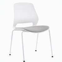 Chaises de conférence empilables à dossier bas pour formation, salons de beauté, réceptions et salles d'attente – Prix abordable