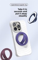 Support de téléphone en silicone réglable à 360 degrés, support magnétique flexible pour téléphone portable