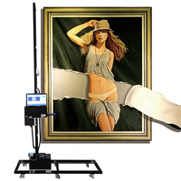 Láser automático 3D 5D 4K efecto Vertical Mural dibujo de pared Robot 6 colores Vertical inyección de tinta directa arte pared impresora solvente tinta UV