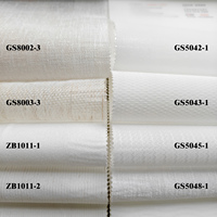 Tissu de rideau en organza brodé moderne, vendu au mètre, pour draperies de fenêtre contemporaines à motifs