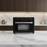 Four à frire à air avec minuterie mécanique en acier inoxydable 23L Four de cuisine multifonctionnel pour rôtir et cuire