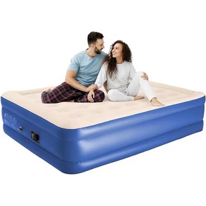 내장 펌프가 있는 에어 매트리스, 에어 침대, 수납형, 커플용, 킹사이즈 - Product Image 1