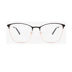 2023ヴィンテージフルリムメタルスペクタクル女性用高級光学アクリルスクエアダイヤモンドカスタマイズ可能リーディンググラスブラックゴールドオーバル - Product Image 2