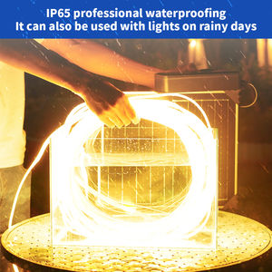 Tira de Luces LED COB con Energía Solar, Regulable, 36V, IP65, Impermeable, con Control Remoto, Luz de Neón LED Flexible y Suave - Product Image 4