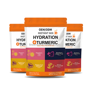 אבקת משקה אלקטרוליטים עם כורכום, ויטמינים C ו-D, מגנזיום ותמצית זעפרן, תוסף תזונה למבוגרים, OEM/ODM - Product Image 2