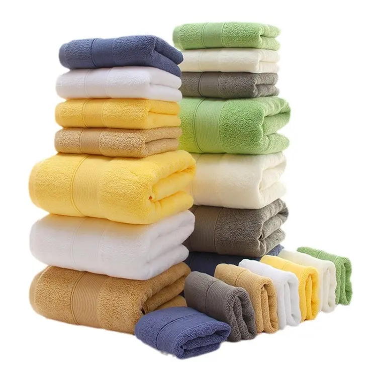 ホット販売新しいプレーンタオル綿製速乾性高吸収性ソフトタッチプレミアム品質卸売価格バスタオル