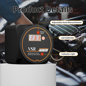 Kit Aislador de Batería Dual Inteligente Rohs CE 140A, Interruptor Selector de Batería de 12 Voltios con Botón de Control Manual para Automóviles y RV - Product Image 3