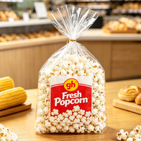 Sacs à Popcorn Personnalisés en Plastique Transparent avec Logo Imprimé – Emballage pour Popcorn Micro-ondable