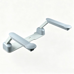 Barras de apoyo para inodoro Aojiele sin perforación, 600 mm, de plástico y aleación de hierro, pasamanos de seguridad para ancianos, soporte para baño - Product Image 2