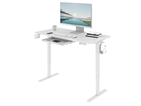 Prix d'usine Bureau assis-debout moderne en fer à moteur unique, avec tiroir, modulaire et convertible, réglable en hauteur, écologique, pour chambre
