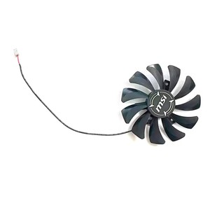 พัดลม GTX 1030 HA8010H12F-Z 2Pin 75มม. สำหรับ MSI GeForce GTX 750Ti 750 N740 <span class=keywords><strong>GTX730</strong></span> GTX740 R7ระบายความร้อนด้วยกราฟิกการ์ด250 - Product Image 6