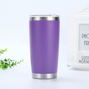 Double Wall Vacuum 20oz Tumbler Stainless Steel Insulated <b>Cup</b> with <b>Lid</b> <b>Straw</b> Laser Engraving Custom Navy - Product Image 3