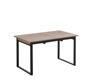 Có thể thu vào gấp đa chức năng Melamine Top 45 ° bevelved cạnh màu đen bột tráng với khung kim loại mở rộng bàn ăn - Product Image 3