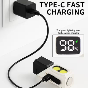 Linterna frontal multifuncional recargable COB portátil 90 ° Faros delanteros giratorios de inducción magnética para exteriores, USB, para ciclismo y camping - Product Image 5