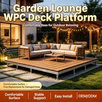 Système de terrassement en WPC à hauteur réglable pour jardins, entrepôts et scènes de mariage. Vente en gros et tailles personnalisées disponibles.